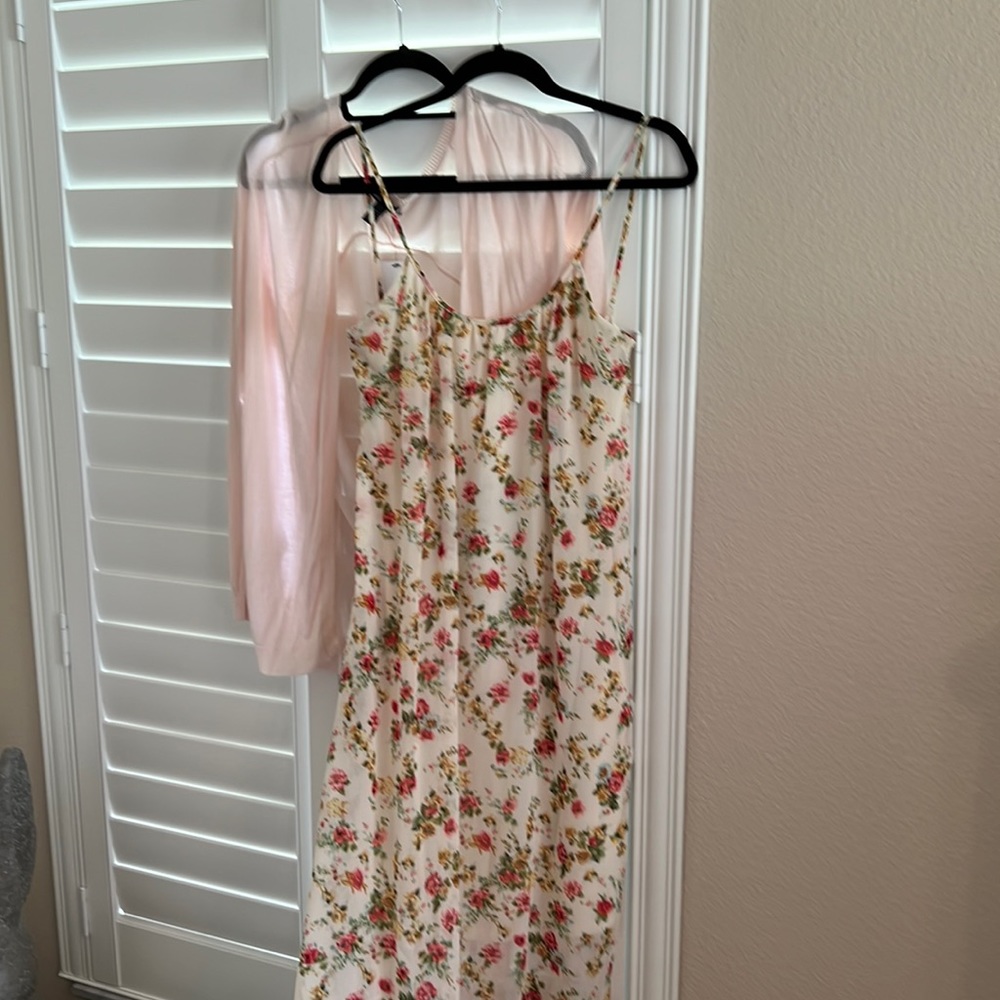 MNG Maxi Dress with Matching Lightweight Sweater